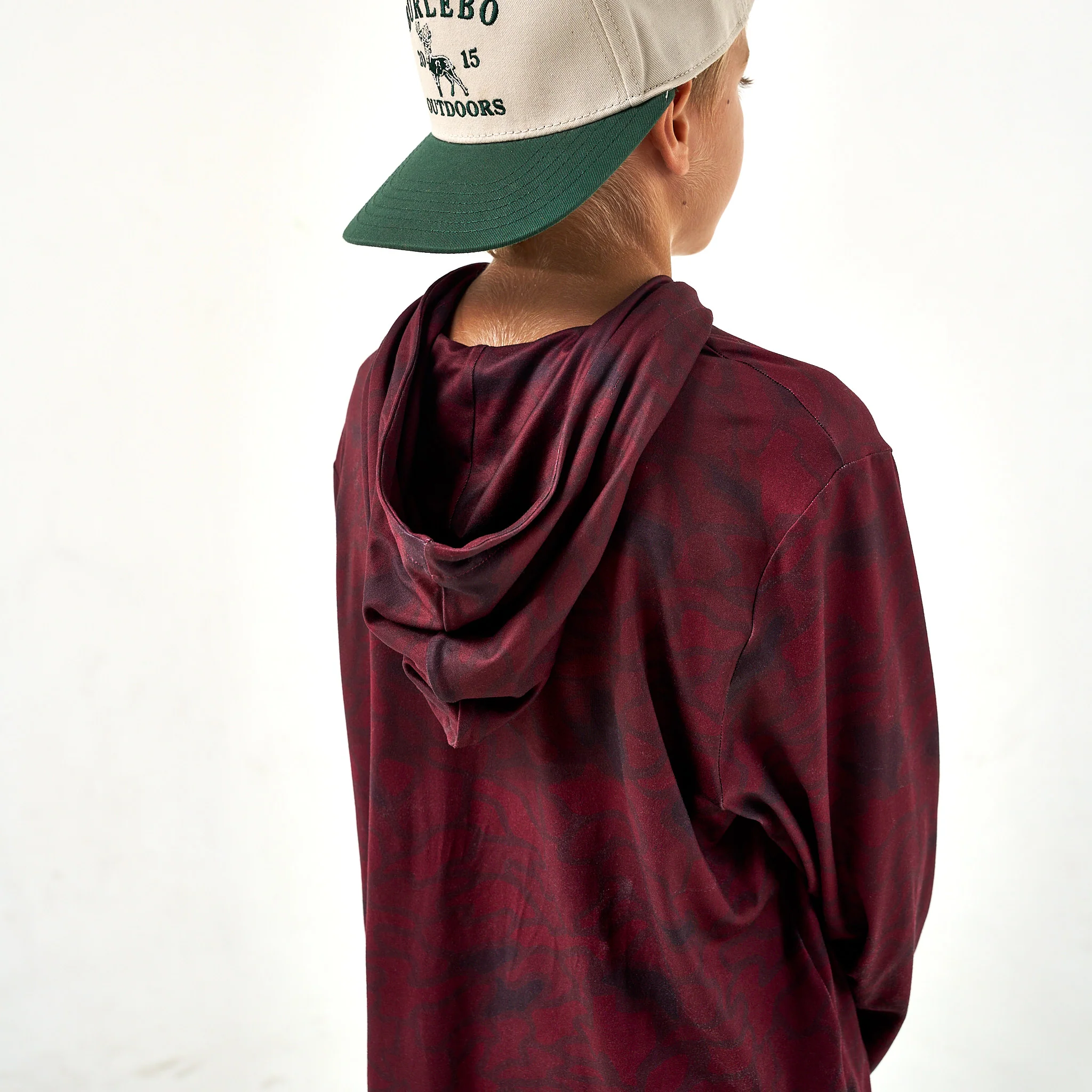 Youth Performance Hoodie - Maroon Texas Camo - Image 5