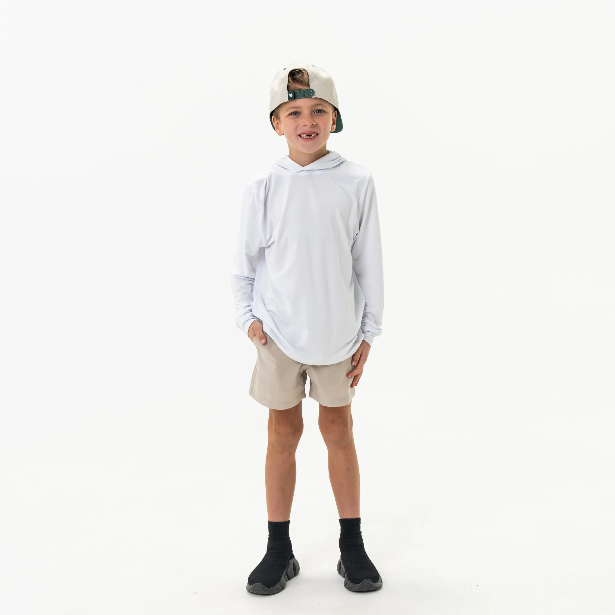 Youth Performance Hoodie - White - Image 3