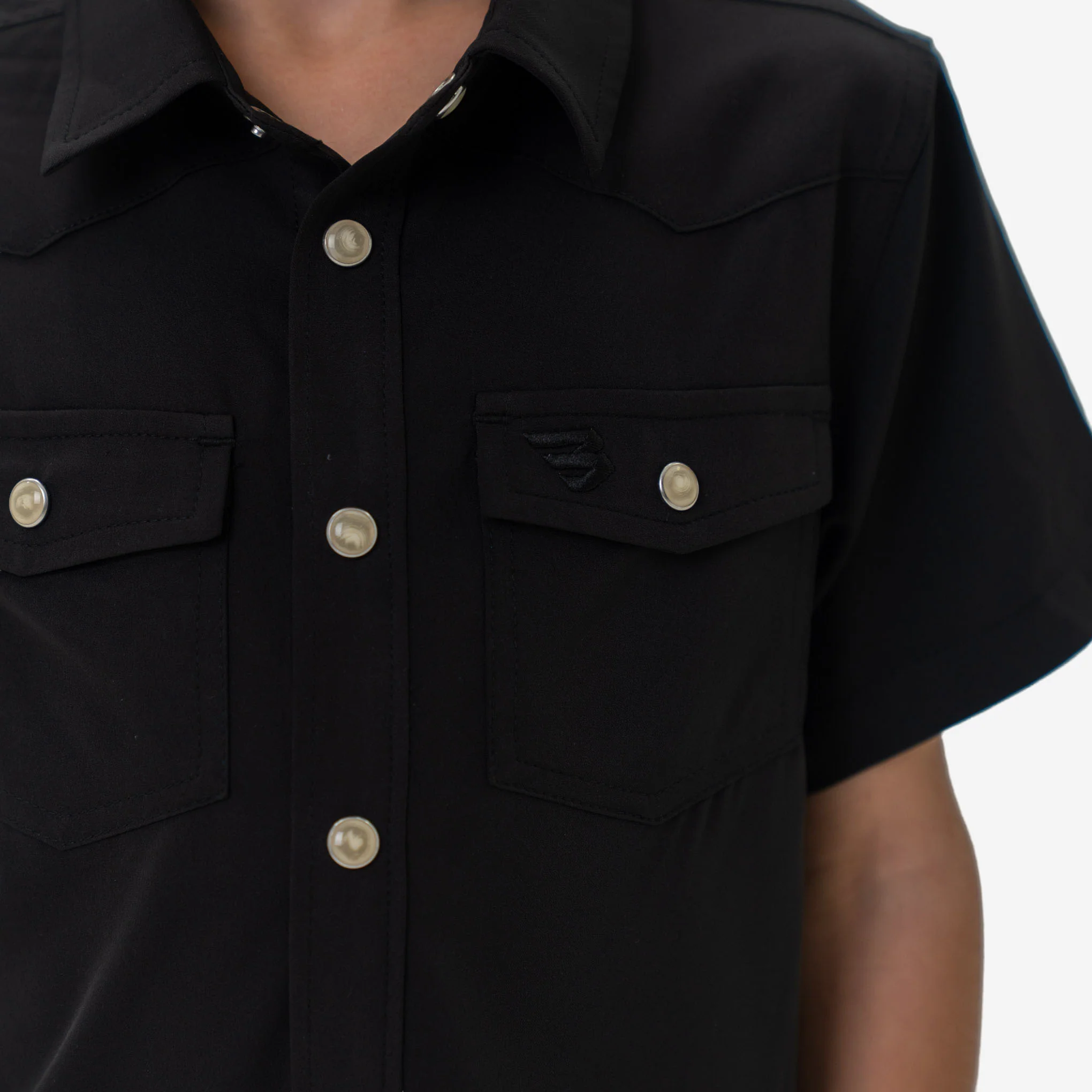 Youth Performance Western Shirt - Black - Image 3
