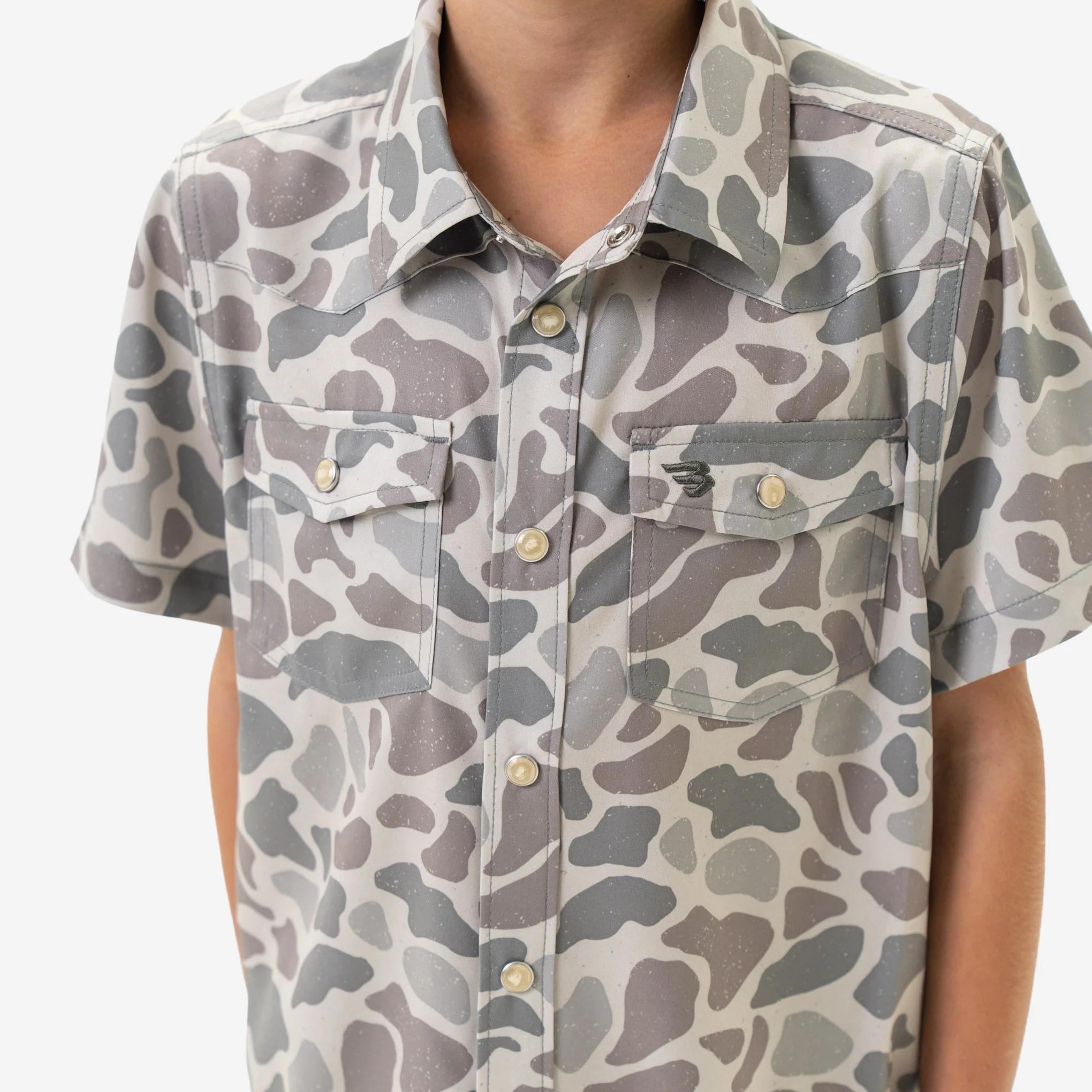 Youth Performance Western Shirt - Classic Deer Camo - Image 6