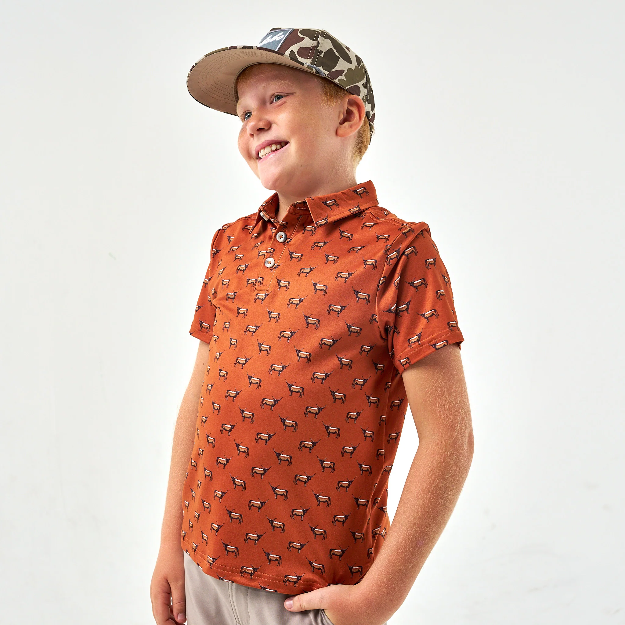 Youth Performance Polo - Cattle Drive