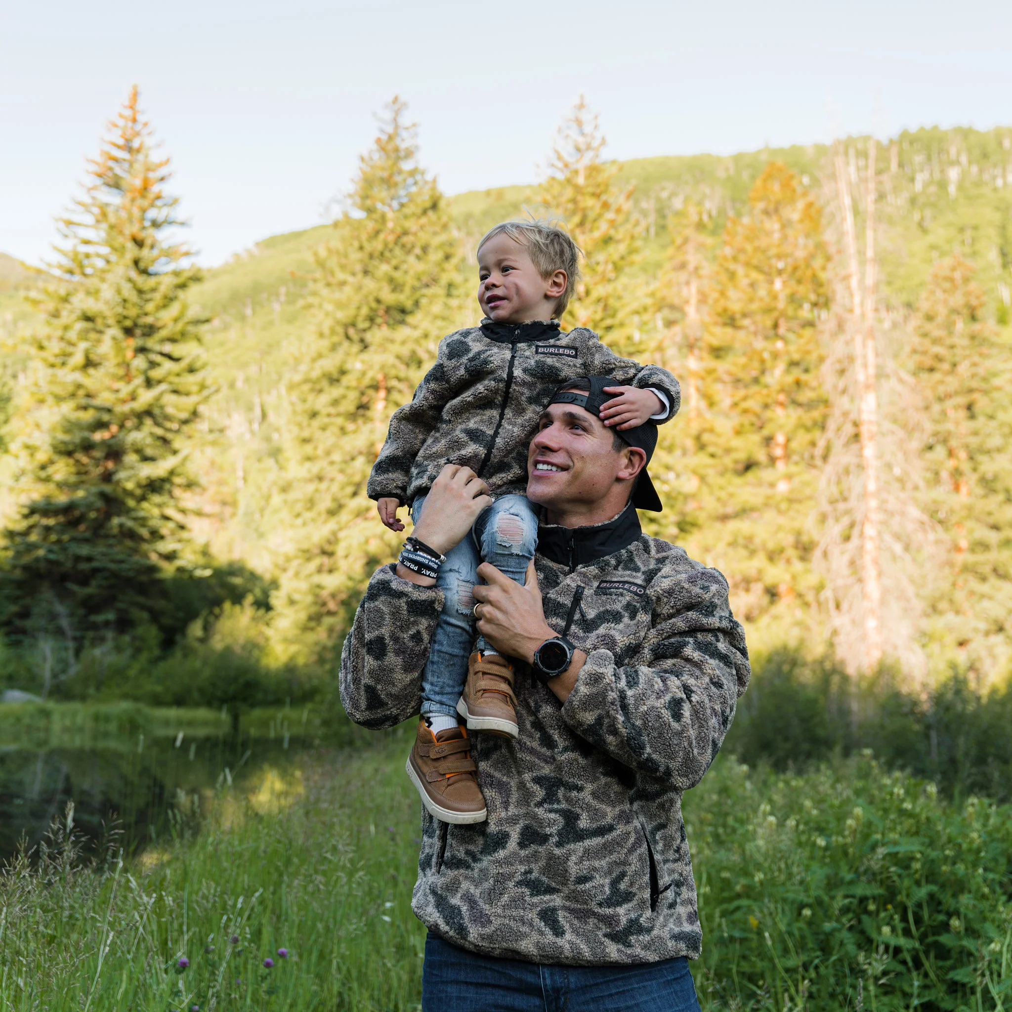 Youth Sherpa - Full Zip Jacket - Rocky Mountain Camo - Image 4