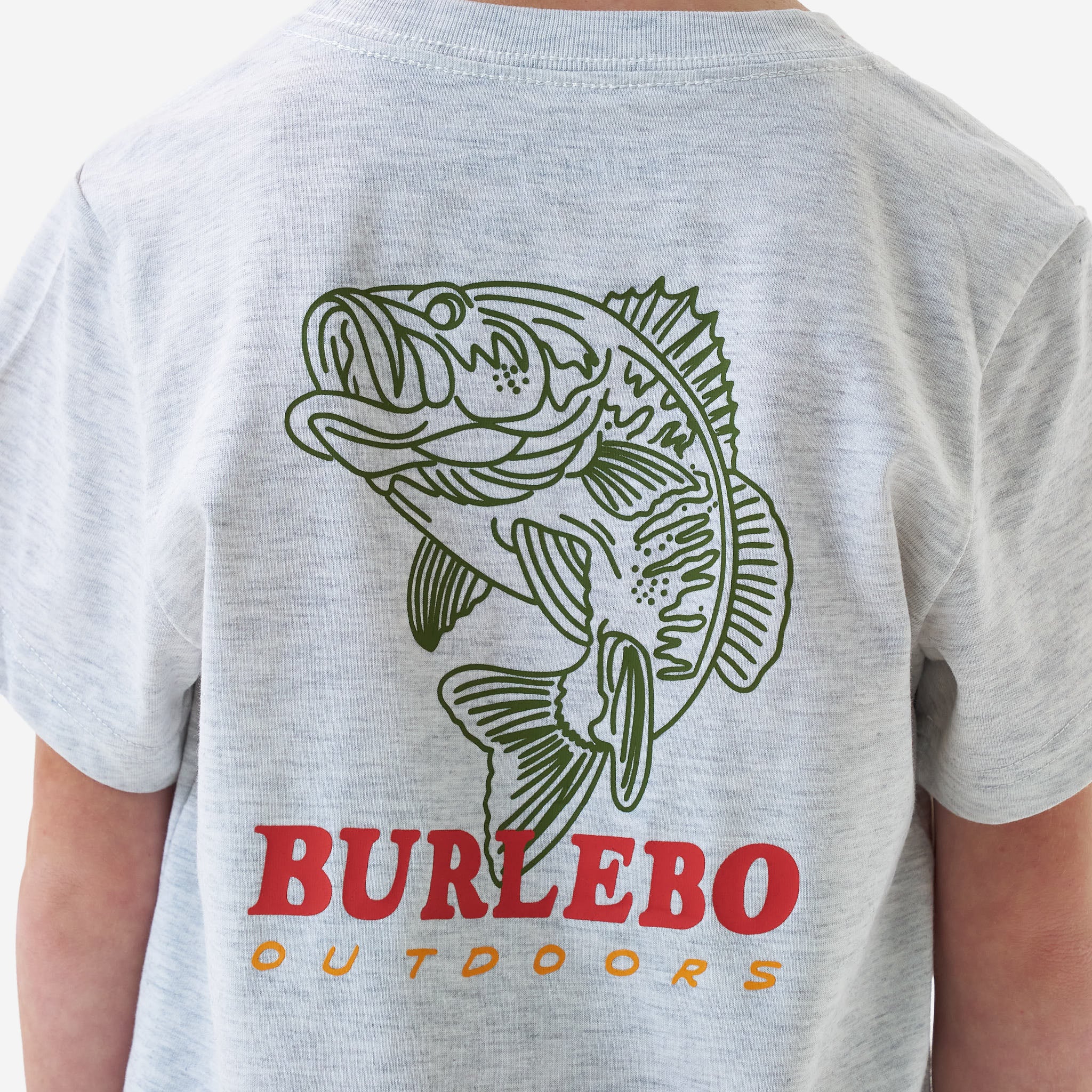 Youth Short Sleeve Tee - Fish Wild - Ash Grey - Image 4