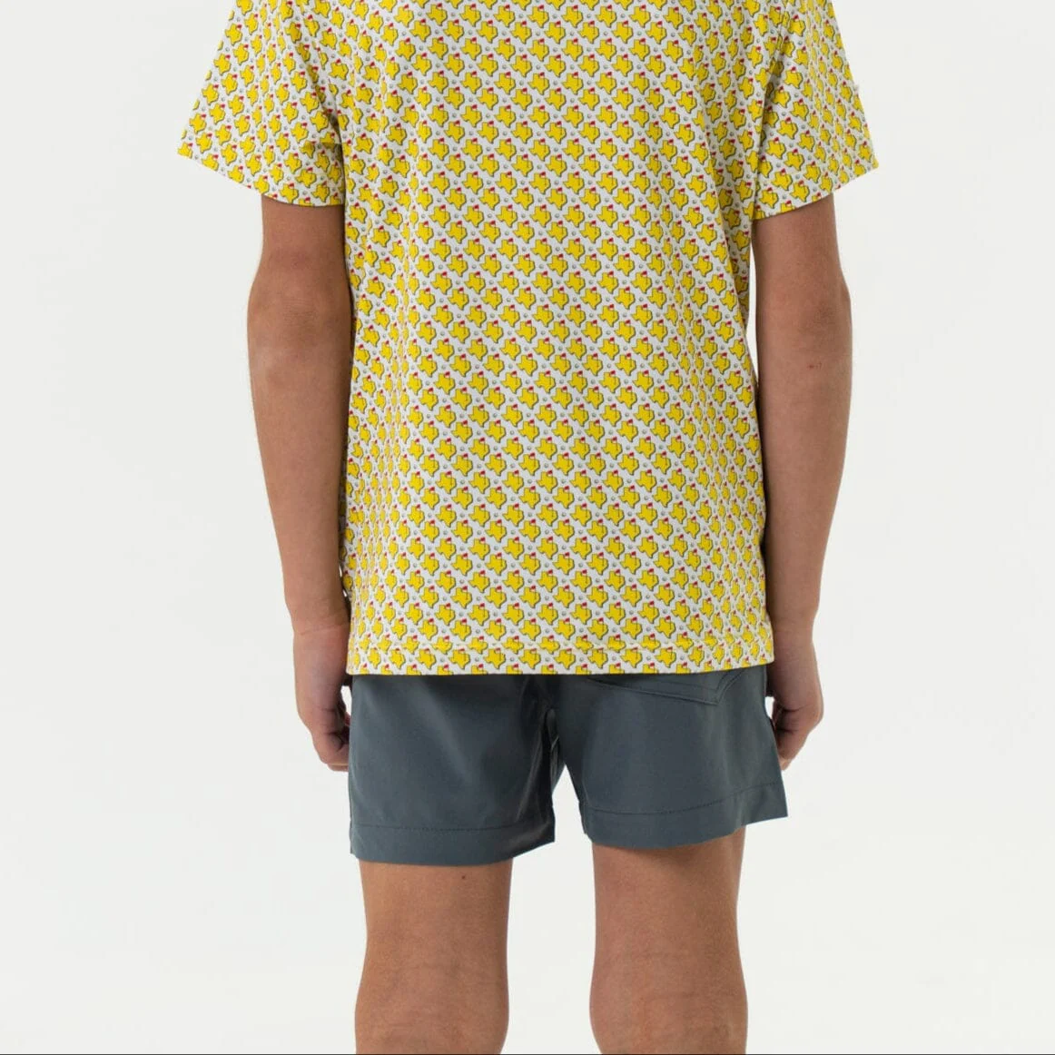 Youth Everyday Short - River Rock Grey - Classic Deer Camo Pocket - Image 3