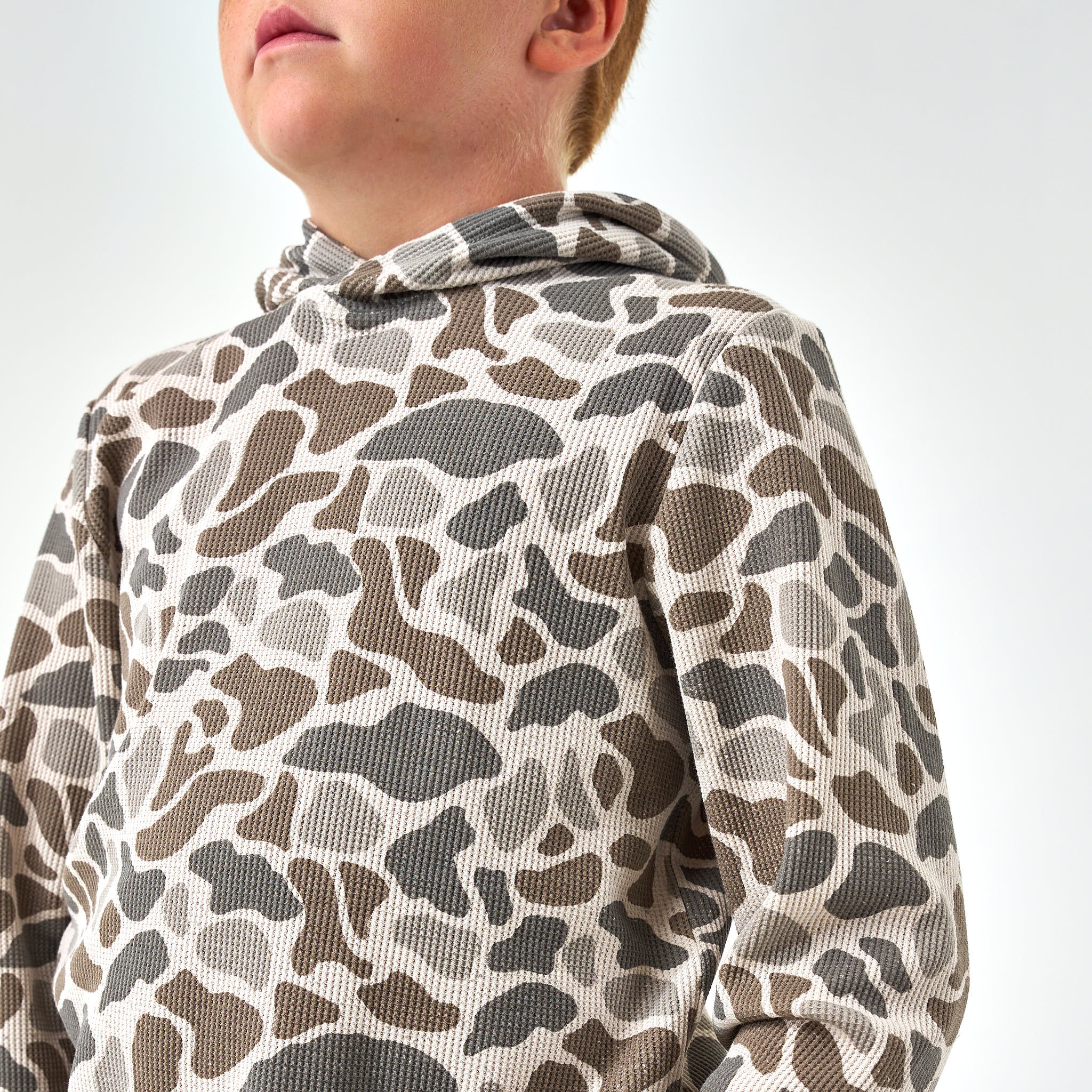 Youth Thermal Hoodie - Classic Deer Camo - Image 5