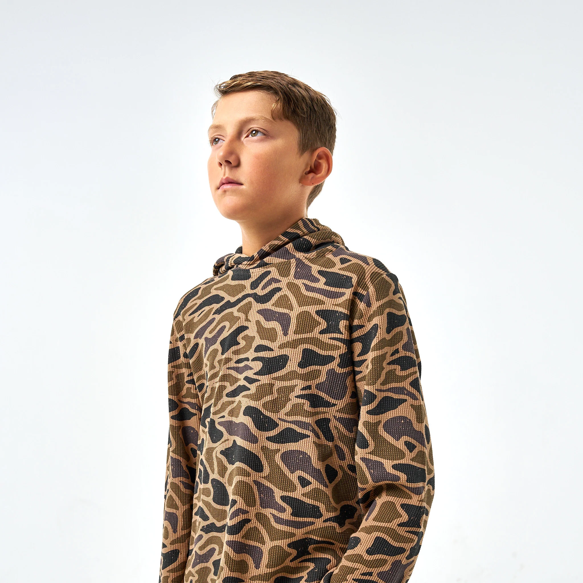 Youth Thermal Hoodie - Gauge Camo - Image 3